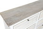 DKD Home Decor Comoda Romantico 6 Cajones Blanco Natural 150x40x100 cm