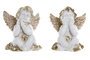 DKD Home Decor Figura de Ángel en Resina Dorado Surtido