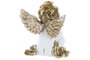 DKD Home Decor Figura de Ángel en Resina Dorado Surtido