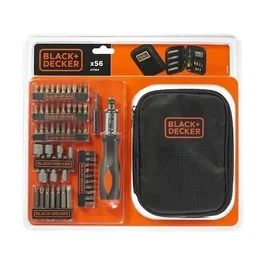 Black + Decker Juego de destornilladores de trinquete con 56 accesorios