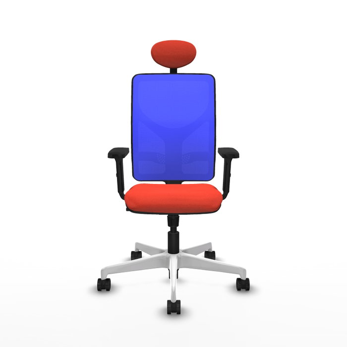 PIQUERAS Y CRESPO Silla de oficina Motilla con mecanismo Sincro, Naranja oscuro y Azul PIQUERAS Y CRESPO Silla de oficina Motilla con mecanismo Sincro, Naranja oscuro y Azul