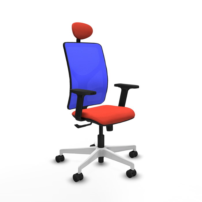PIQUERAS Y CRESPO Silla de oficina Motilla con mecanismo Sincro, Naranja oscuro y Azul PIQUERAS Y CRESPO Silla de oficina Motilla con mecanismo Sincro, Naranja oscuro y Azul