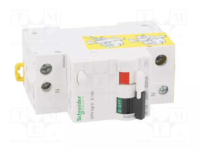 SCHNEIDER ELECTRIC DPN Vigi K RCBO 16A 30mA 1+N