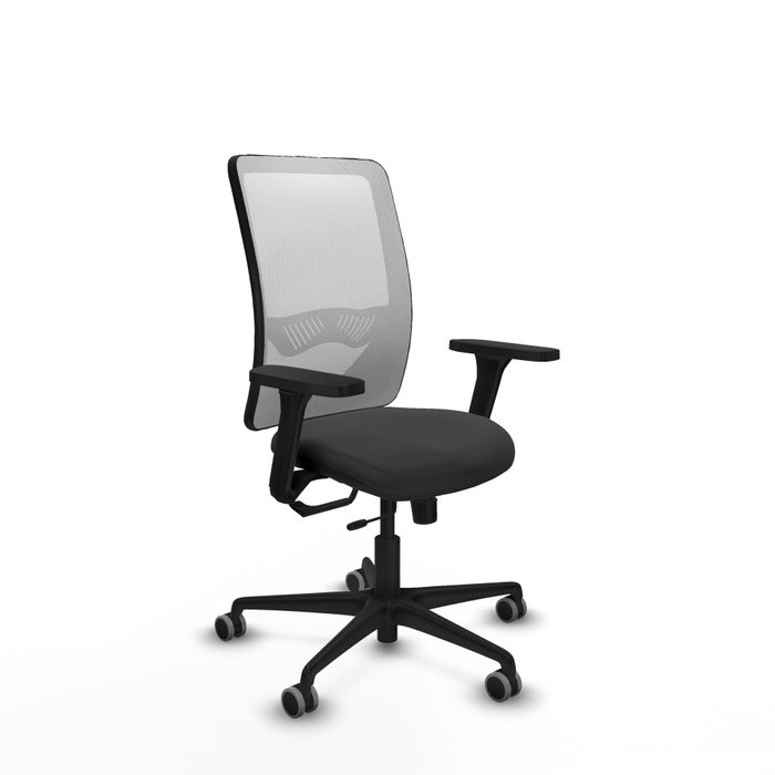 PIQUERAS Y CRESPO Silla de oficina Zulema con mecanismo Sincro/Traslack, Gris oscuro y Blanco PIQUERAS Y CRESPO Silla de oficina Zulema con mecanismo Sincro/Traslack, Gris oscuro y Blanco