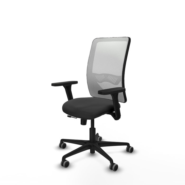 PIQUERAS Y CRESPO Silla de oficina Zulema con mecanismo Sincro/Traslack, Gris oscuro y Blanco PIQUERAS Y CRESPO Silla de oficina Zulema con mecanismo Sincro/Traslack, Gris oscuro y Blanco