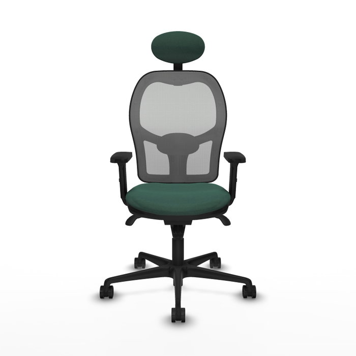 PIQUERAS Y CRESPO Silla de oficina Jorquera con mecanismo Sincro, Verde botella y Gris PIQUERAS Y CRESPO Silla de oficina Jorquera con mecanismo Sincro, Verde botella y Gris