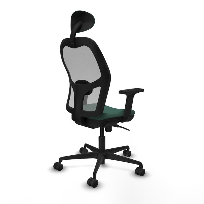 PIQUERAS Y CRESPO Silla de oficina Jorquera con mecanismo Sincro, Verde botella y Gris PIQUERAS Y CRESPO Silla de oficina Jorquera con mecanismo Sincro, Verde botella y Gris