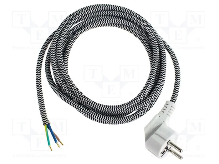 AS SCHWABE Cable de alimentación H03RT-F 3G1mm² 3m AS SCHWABE Cable de alimentación H03RT-F 3G1mm² 3m
