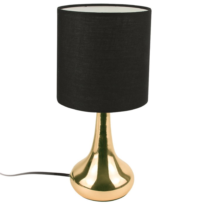 Home Deco Factory Lámpara Táctil Lounge Dorado-Negro Home Deco Factory Lámpara Táctil Lounge Dorado-Negro