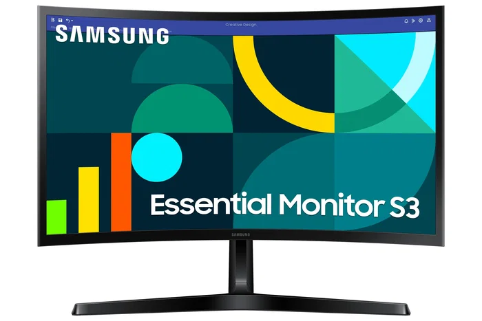Samsung Monitor Curvo Essential S3 S24D366GAU 24 pulg Full HD 100Hz Negro Samsung Monitor Curvo Essential S3 S24D366GAU 24 pulg Full HD 100Hz Negro
