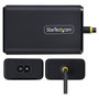 StarTech.com Adaptador de Alimentación USB-C con Cable USB-C de 1.5 m, Conector CA 110-240 V, 65 Vatios, Europa, Negro