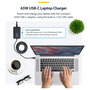 StarTech.com Adaptador de Alimentación USB-C con Cable USB-C de 1.5 m, Conector CA 110-240 V, 65 Vatios, Europa, Negro