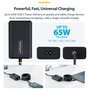 StarTech.com Adaptador de Alimentación USB-C con Cable USB-C de 1.5 m, Conector CA 110-240 V, 65 Vatios, Europa, Negro