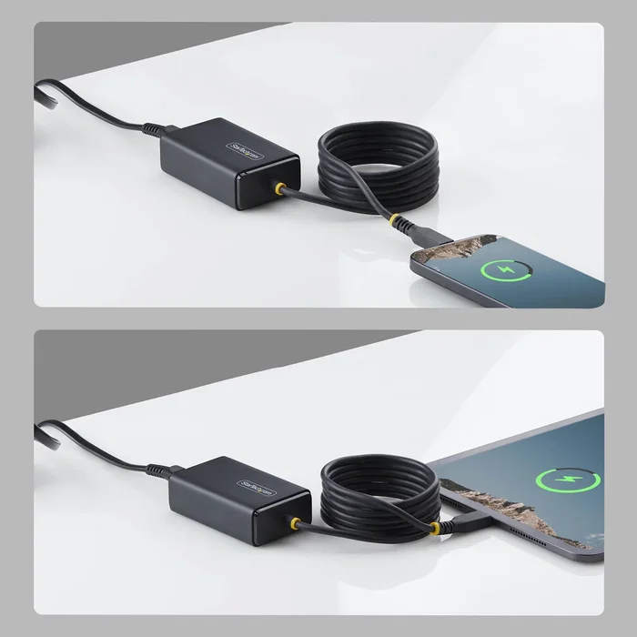 StarTech Cargador USB-C de 65W con Cable Integrado de 1,5 m StarTech Cargador USB-C de 65W con Cable Integrado de 1,5 m