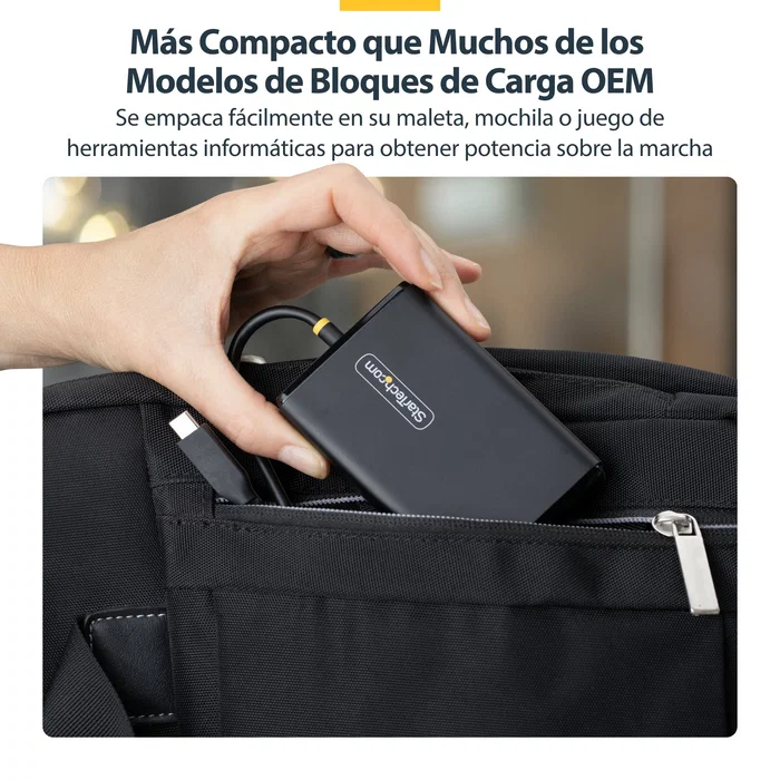 StarTech Cargador USB-C de 65W con Cable Integrado de 1,5 m StarTech Cargador USB-C de 65W con Cable Integrado de 1,5 m