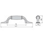 Emuca Lote de 20 tiradores para mueble Papua, L127mm, intereje 76mm, Zamak, Bronce