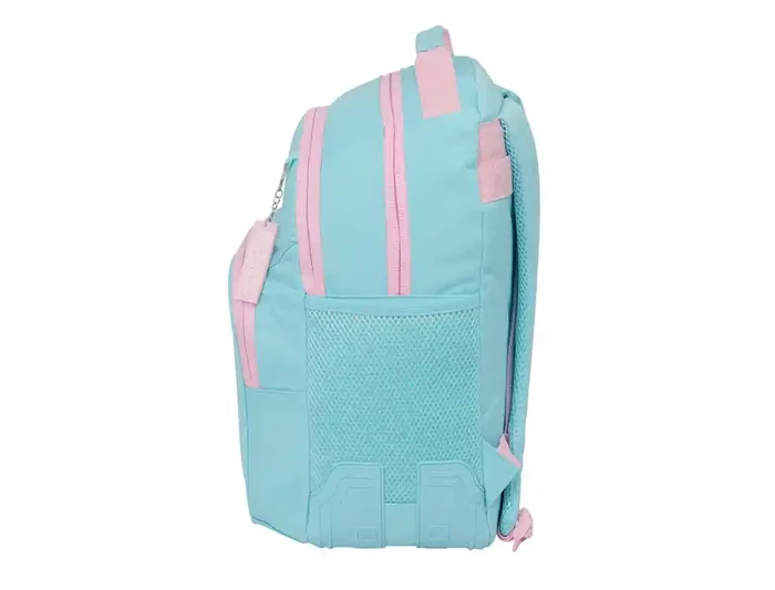 Safta Mochila Doble Munich adaptable a carro, cantoneras, color Sky, medidas 420x320x150 mm