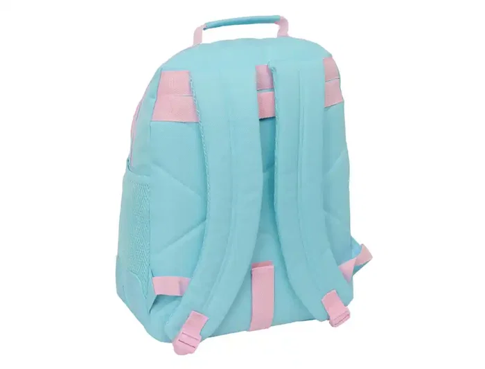 Safta Mochila Doble Munich adaptable a carro, cantoneras, color Sky, medidas 420x320x150 mm
