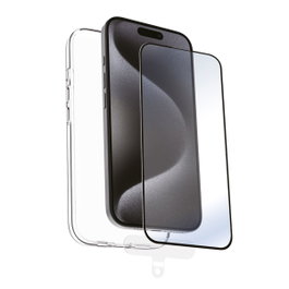 Muvit Funda Recycletek y Protector de Pantalla para Apple iPhone 16 Pro Max Transparente