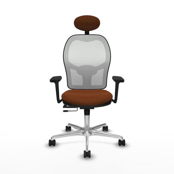 PIQUERAS Y CRESPO Silla de oficina Jorquera Marrón y Blanco PIQUERAS Y CRESPO Silla de oficina Jorquera Marrón y Blanco