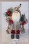 DKD Home Decor Figura Navidad Tradicional Rojo Gris Poliester Madera 25 x 35 x 23 cm