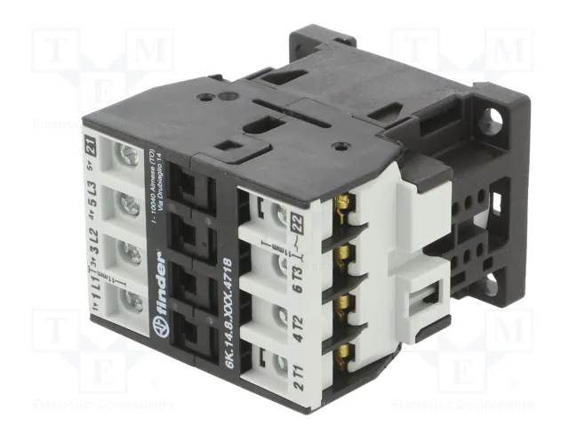 FINDER Contactor 4-polar 24VAC 18A Serie 6K
