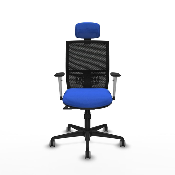 PIQUERAS Y CRESPO Silla de oficina Yunquera con mecanismo Sincro, Azul y Negro PIQUERAS Y CRESPO Silla de oficina Yunquera con mecanismo Sincro, Azul y Negro