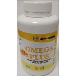 ALFA HERBAL Omega Plus - Suplemento de Aceite de Pescado Omega 3 y 6 con EPA y DHA, Aceite de Chía y Onagra - 30 Cápsulas Blandas