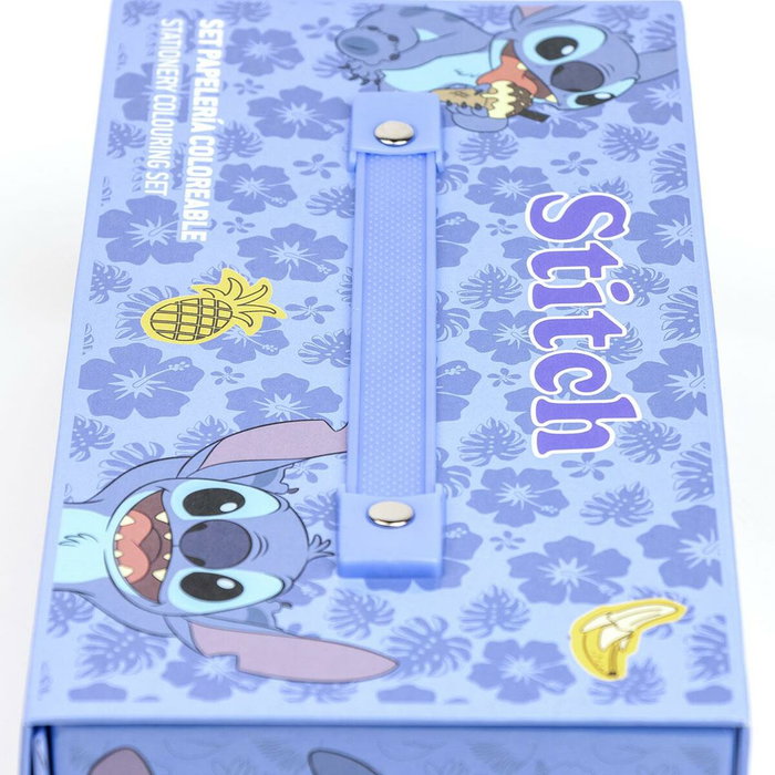 Cerdá Set Papelería Coloreable Maletín Stitch Azul Claro