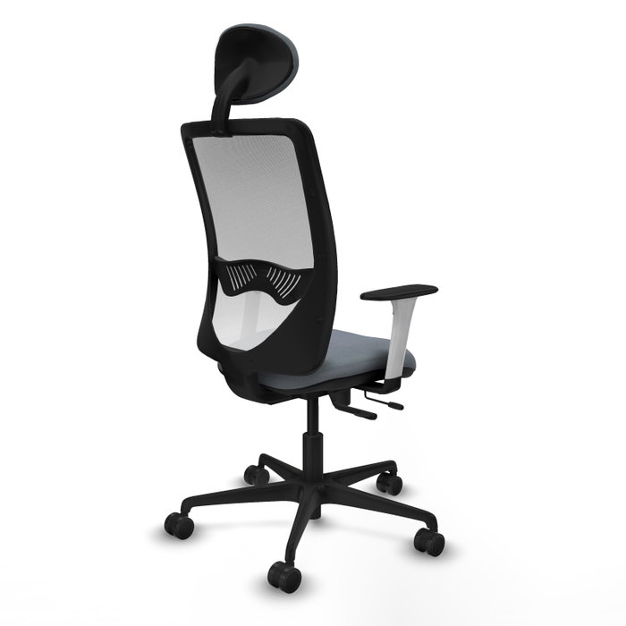 PIQUERAS Y CRESPO Silla de oficina Zulema con mecanismo Sincro/Traslack, Gris y Blanco PIQUERAS Y CRESPO Silla de oficina Zulema con mecanismo Sincro/Traslack, Gris y Blanco