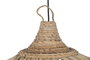 DKD Home Decor Lámpara Techo Balines Lamps 2c 24 Fibras Naturales 45 x 95 x 75 cm Natural
