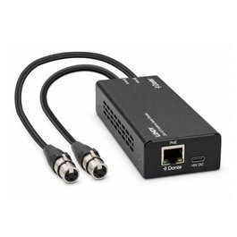 Lindy Codificador de audio de 2 canales XLR a Dante Negro