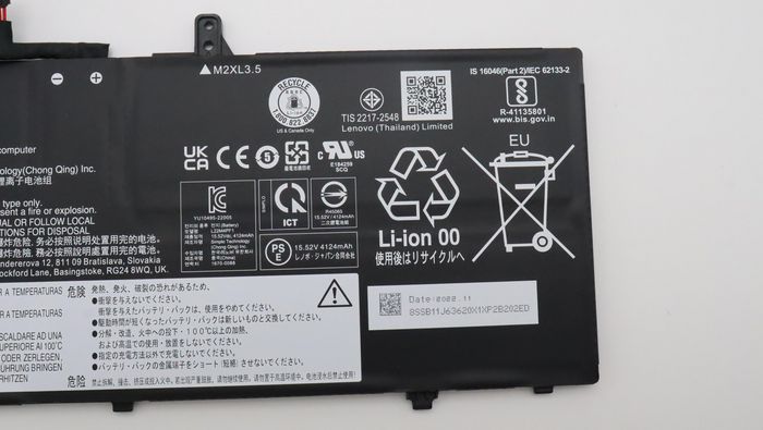 Lenovo Batería de 4 celdas 65Wh 15.52V para Yoga Slim 6 14IRP8, Litio-Ion Lenovo Batería de 4 celdas 65Wh 15.52V para Yoga Slim 6 14IRP8, Litio-Ion