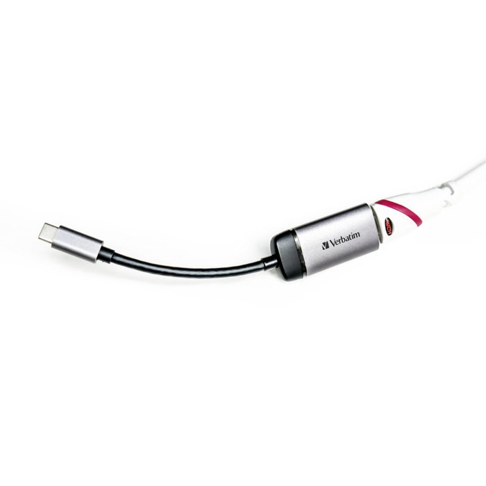 Verbatim Adaptador USB-C a HDMI 4K 49143 Negro/Plata