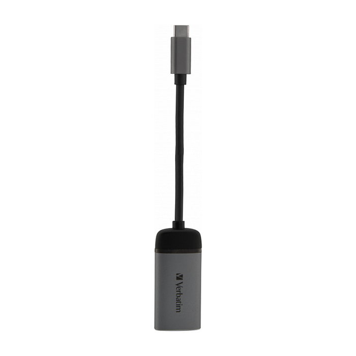 Verbatim Adaptador USB-C a HDMI 4K Negro y Plata