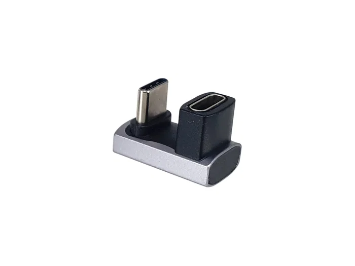 Equip Adaptador USB 4.0 133477 C-C Angular 40Gbps, Power Delivery 240W, Compatible 8K@60Hz, Carcasa Aluminio, Pack de 2 unidades (Negro, Gris) Equip Adaptador USB 4.0 133477 C-C Angular 40Gbps, Power Delivery 240W, Compatible 8K@60Hz, Carcasa Aluminio, Pack de 2 unidades (Negro, Gris)