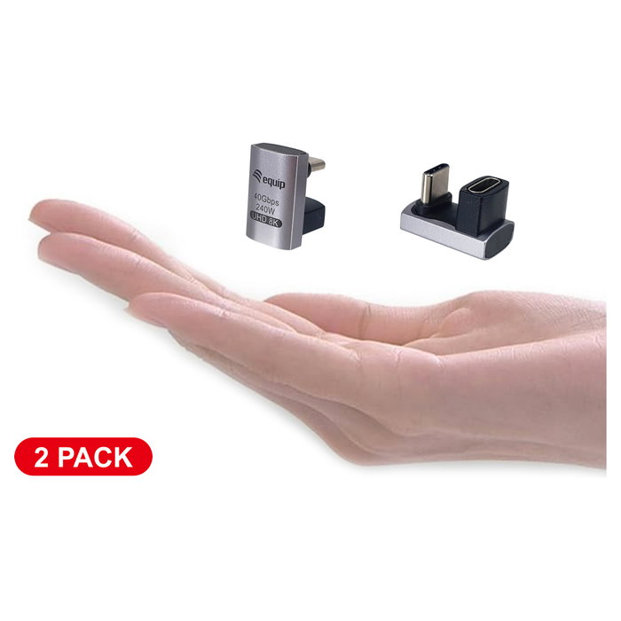 Equip Adaptador USB 4.0 a USB-C 40Gbps 240W PD Pack 2 unidades Gris