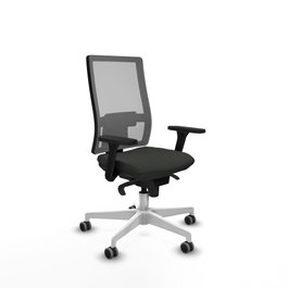 PIQUERAS Y CRESPO Silla de oficina Horna con mecanismo Sincro, Negro y Gris