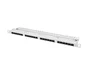 Lanberg Panel de Parches 24 Puertos Cat.6 UTP 0.5U Gris