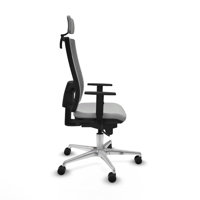 PIQUERAS Y CRESPO Silla de oficina Horna con mecanismo Sincro, Gris