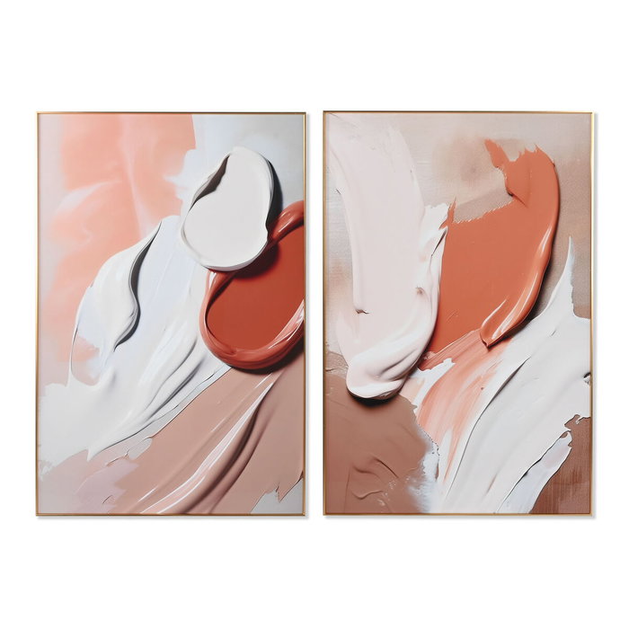 DKD Home Decor Cuadro Abstracto de Aluminio y MDF 80x120 cm (Pack de 2) DKD Home Decor Cuadro Abstracto de Aluminio y MDF 80x120 cm (Pack de 2)