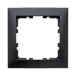 Berker 10119949 Marco 1 Unidad S.1 Color Antracita Mate, Termoplástico Sin Tornillos, 80.5x80.5 mm, IP20, 10 Unidades por Paquete