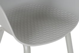 DKD Home Decor Silla Scandi Gris Claro 55 x 78 x 60 cm