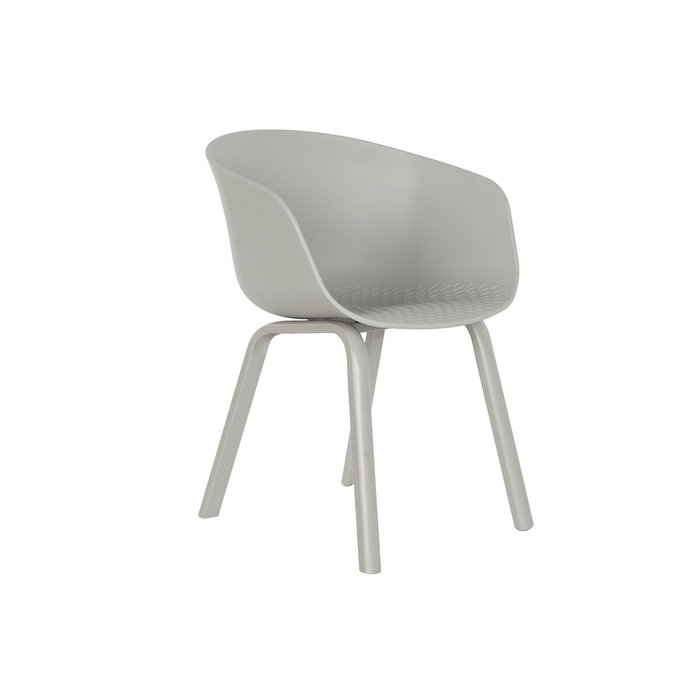 DKD Home Decor Silla PP Metal Gris Claro