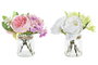DKD Home Decor Planta Tela Cristal Surtido de 2 Colores (Pack de 12)