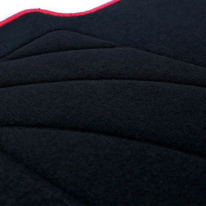 OCC Design Alfombrilla a Medida BMW E46 Cabrio (2000-2007) 5 PZ Rojo