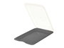 Leknes Fiambrera Plana de Plástico PP, 25 x 17 x 3.5 cm, Colores Surtidos (Blanco o Gris) (Set de 24)