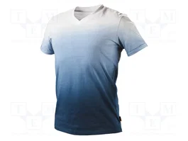 NEO TOOLS Camiseta T-shirt Blanco-Azul Talla M