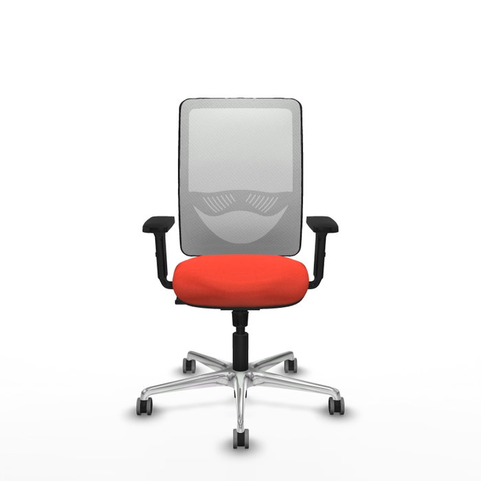 PIQUERAS Y CRESPO Silla de oficina Zulema con Mecanismo Sincro, Naranja oscuro y Blanco PIQUERAS Y CRESPO Silla de oficina Zulema con Mecanismo Sincro, Naranja oscuro y Blanco