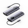 Vention Docking Station USB Tipo-C TQVHB 9 en 1 con 2xHDMI 4K, 3xUSB, RJ45, Lector de Tarjetas y PD 100W - Gris